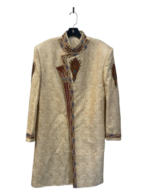 Gaurav Chhabra Size Est M Gold & Multi No Fabric Tag Long Sleeve Beading Jacket Gold & Multi / Est M