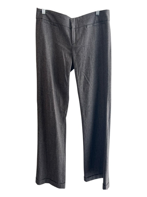 Alice & Olivia Size 6 Gray No Fabric Tag Zip Fly 4 Pocket Cuffed Flannel Pants Gray / 6