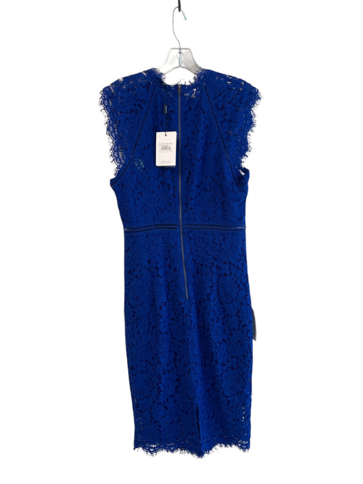 Bardot Size M Ultramarine Blue Polyamide Blend Round Neck Short Sleeve Dress Ultramarine Blue / M