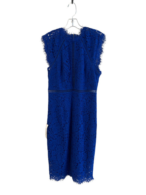 Bardot Size M Ultramarine Blue Polyamide Blend Round Neck Short Sleeve Dress Ultramarine Blue / M