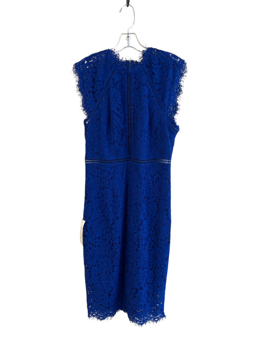 Bardot Size M Ultramarine Blue Polyamide Blend Round Neck Short Sleeve Dress Ultramarine Blue / M