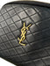 Saint Laurent Black Leather Gold Tone Hardware Diamond Quilt Dome Crossbody Bag Black / Mini