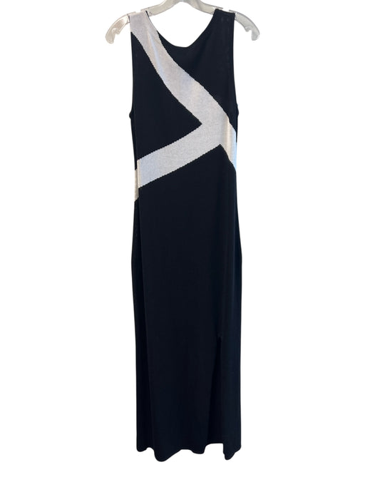 W by Worth Size M Black & White No Fabric Tag Knit Scoop Neck Sleeveless Dress Black & White / M
