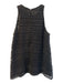 Vince Size 8 Black Cotton Blend Sleeveless Back Zip Cut Out Detail Lined Top Black / 8