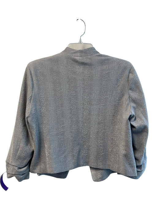 harper wren Size M Gray Polyester Long Sleeve Reptile Print Open Front Jacket Gray / M