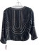Velvet Size Small Black & Silver Polyester Eye Hook Close Silver Hardware Top Black & Silver / Small