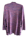 Misook Size XS Purple & Multi Acrylic Blend Shoulder Pads Black Trim Jacket Purple & Multi / XS