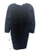 Geoffrey Beene Size Est M Black Missing Fabric Tag Wool Feel Long Sleeve Dress Black / Est M