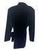 212 Goods Size L Dark Blue Polyester Blend Velvet Shawl Collar Tie Waist Jacket Dark Blue / L