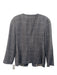 Giorgio Armani Size 46 Blue & Brown Wool, Silk & Linen Houndstooth Check Jacket Blue & Brown / 46