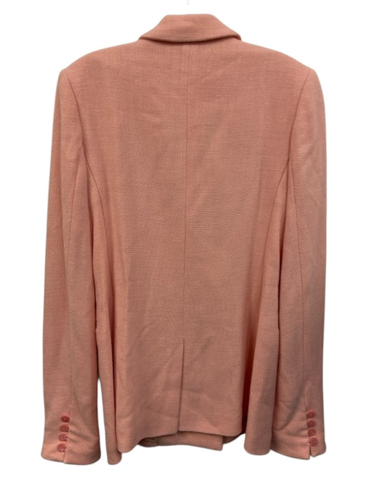 Hellessy Size 8 Pink Viscose Blend Double Breasted Elbow Cut outs Blazer Jacket Pink / 8