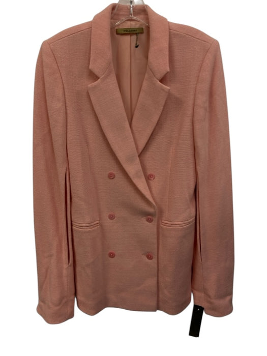 Hellessy Size 8 Pink Viscose Blend Double Breasted Elbow Cut outs Blazer Jacket Pink / 8