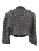 Mukzin Size L Gray & navy blue Wool Blend Tweed Sequin Snap Button Front Jacket Gray & navy blue / L