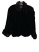 Ray's Furs Size Est M Black Brown No Fabric Tag Fur Hook & Eye Front Cape Jacket Black Brown / Est M