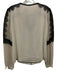 Nanette Lepore Size 8 Cream White & Black Silk Lace Detail V Neck Semi Sheer Top Cream White & Black / 8