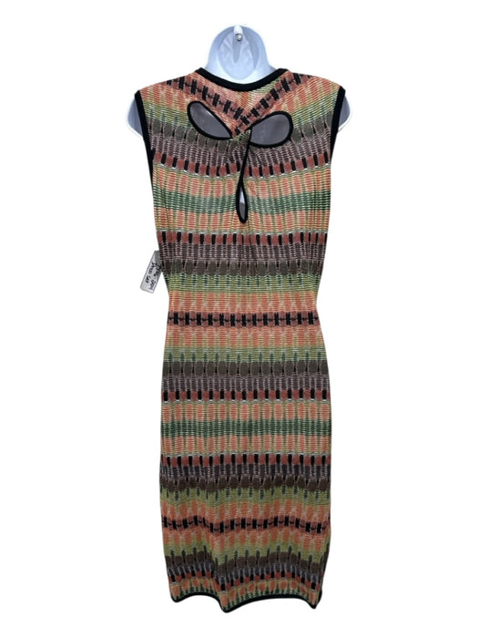 Missoni Size 46 Orange, Yellow, Multi Cotton Blend Abstract Print Knit Dress Set Orange, Yellow, Multi / 46