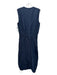 Timberland Size M Navy Blue Cotton & Nylon Sleeveless Zip Up Midi Dress Navy Blue / M