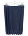 St. John Collection Size 10 Navy Blue Wool & Rayon Elastic Waistband Midi Skirt Navy Blue / 10