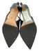 Tory Burch Shoe Size 7 Navy Blue & Blue Leather Embossed Detail Midi Heel Pumps Navy Blue & Blue / 7