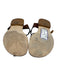 Ann Mashburn Shoe Size 37 Tan Leather Caged fisherman Gold Tone Buckle Sandals Tan / 37