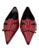 Marc Jacobs Shoe Size 37 Red Patent Leather Pointed Toe Cutout vamp Flats Red / 37