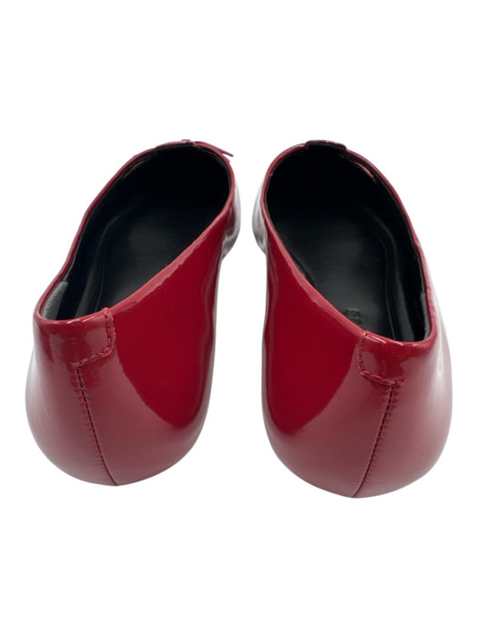 Marc Jacobs Shoe Size 37 Red Patent Leather Pointed Toe Cutout vamp Flats Red / 37