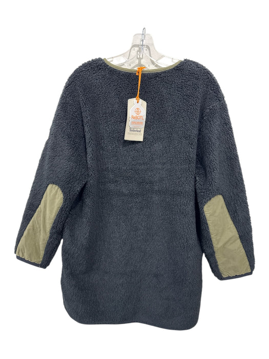 Timberland Size Large Black & Green Polyester Blend Long Sleeve Zip Front Jacket Black & Green / Large