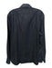 Ermenegildo Zegna Size M Navy Blue Cotton Solid Button Down Long Sleeve Shirt Navy Blue / M