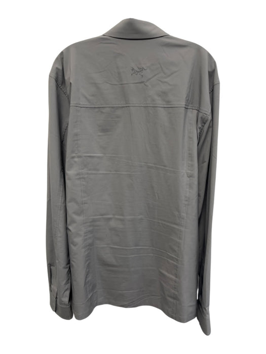 Arcteryx Size L Gray Synthetic Solid Athletic Button up Men's Long Sleeve Shirt Gray / L