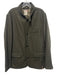 Relwen Olive Green Wool Twill 3 button Men's Blazer Olive Green / L