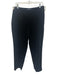 Piazza Sempione Size 48 Black Cotton Side Zip Velvet Straight Leg Pants Black / 48