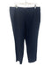 Lafayette 148 Size 16 Navy Blue Cotton Blend Side Zip Mid Rise Trouser Pants Navy Blue / 16