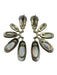 Kendra Scott Purple & Gold Metal Mother of Pearl Fan Post Back Earrings Purple & Gold