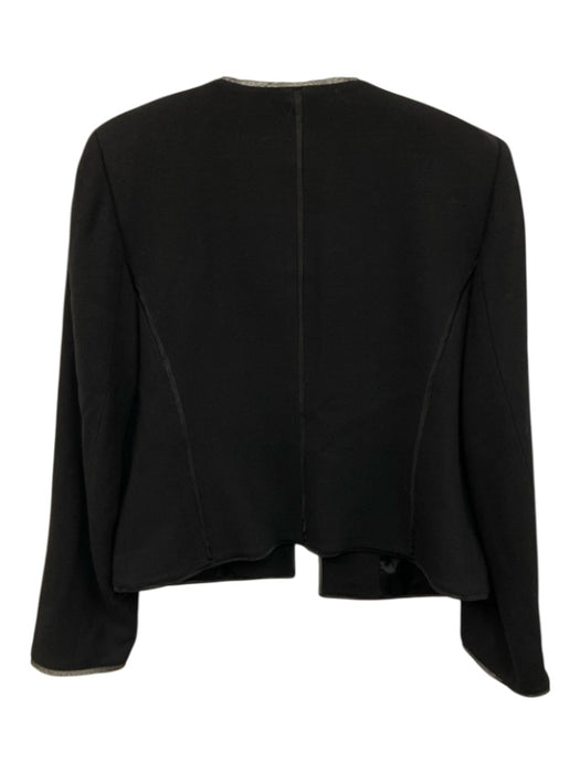 Linda Allard Ellen Tracy Size 6 Black Rayon beaded design Lace Jacket Black / 6