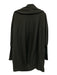 Herff Christiansen Size Small Soft Black Cotton Open Front Long Sleeve Jacket Soft Black / Small
