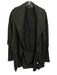 Herff Christiansen Size Small Soft Black Cotton Open Front Long Sleeve Jacket Soft Black / Small