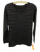 Eileen Fisher Size XS Black & Gray Print Merino Wool V Neck Long Sleeve Sweater Black & Gray Print / XS