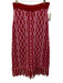 Hyacinth House Size M Pink, Red, White Acrylic Elastic Waist Abstract Maxi Skirt Pink, Red, White / M