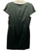 Fiori Di Zucca Size 10 Forrest Green Silk Back Zip Beaded Design Dress Forrest Green / 10