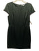 Fiori Di Zucca Size 10 Forrest Green Silk Back Zip Beaded Design Dress Forrest Green / 10