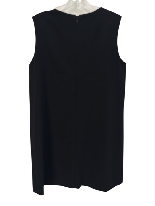Paule Ka Size 44 Black & White Triacetate Back Zip Bow Detail Sleeveless Dress Black & White / 44