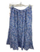 XiRENA Size XS Blue, Pink & White Cotton & Silk Elastic Back Floral Tiered Skirt Blue, Pink & White / XS