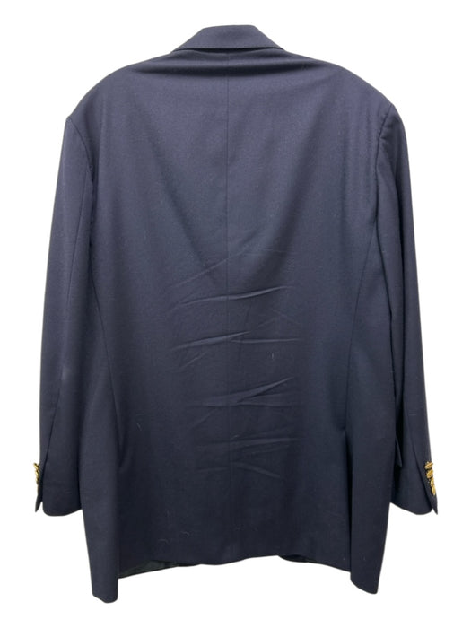 Polo Navy Wool Solid 3 button Men's Blazer 40