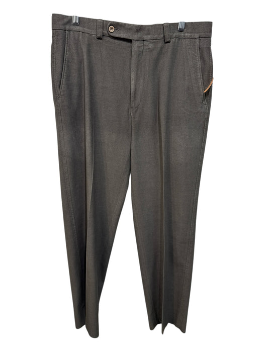 H Stockton Size 34 Dark Gray Cotton Blend Solid Khaki Men's Pants Dark Gray / 34