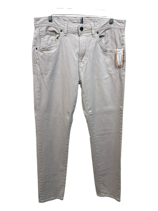 Johnnie O Size 33 Beige Cotton Blend Solid Khakis Men's Pants Beige / 33