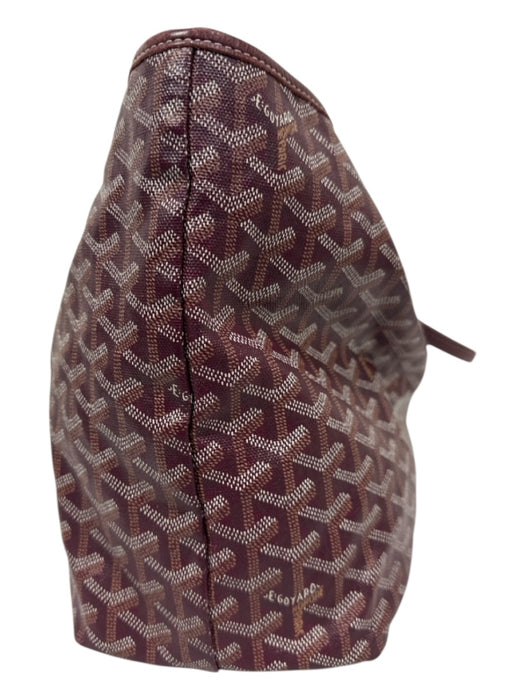 Goyard Burgundy Leather Tote Bag Burgundy / M