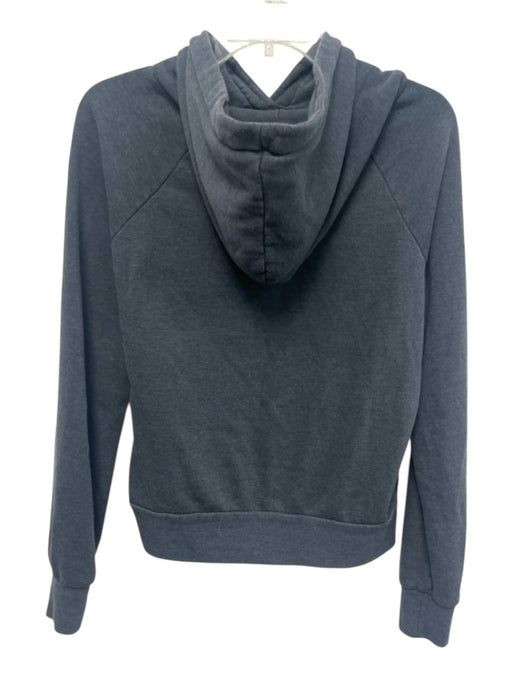 Aviator Nation Size S Dark Gray & Multi Cotton Blend Logo Graphic Hoodie Sweater Dark Gray & Multi / S