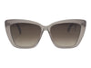 illesteva Dusty Pink Acetate Gradient Lens Cat Eye Oversized Sunglasses Dusty Pink