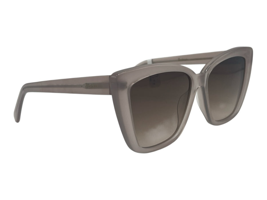 illesteva Dusty Pink Acetate Gradient Lens Cat Eye Oversized Sunglasses Dusty Pink