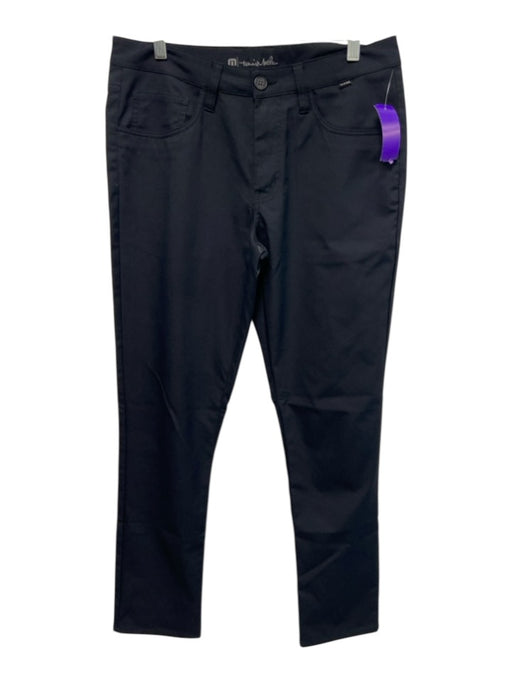 Travis Mathew Size Est 34 Black Synthetic Solid Golf Athleisure Men's Pants Black / Est 34